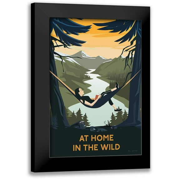 Escalante, Omar 13x18 Black Modern Framed Museum Art Print Titled - Wild Adventure II