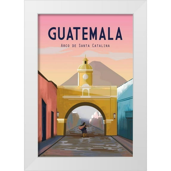 Escalante, Omar 13x18 White Modern Wood Framed Museum Art Print Titled - Guatemala