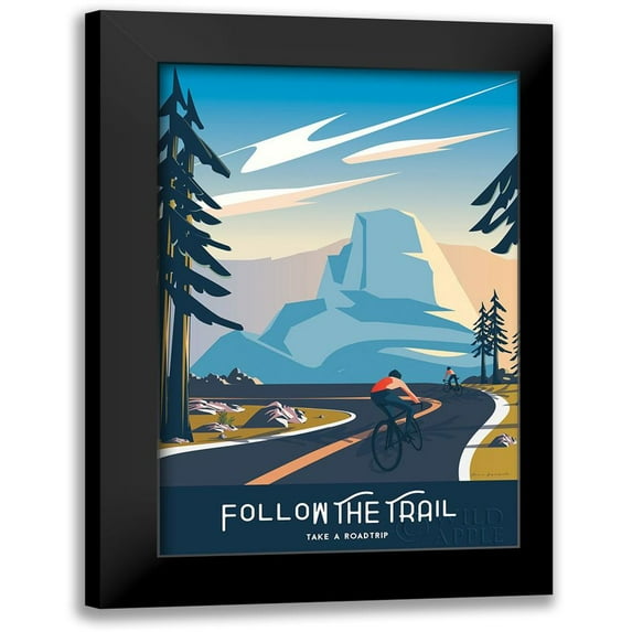 Escalante, Omar 17x24 Black Modern Framed Museum Art Print Titled - Follow the Trail