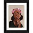 thumbnail image 1 of Escalante, Omar 23x32 Black Ornate Wood Framed with Double Matting Museum Art Print Titled - Flower Power II, 1 of 4