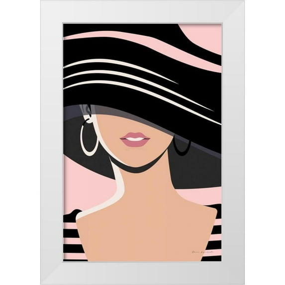 Escalante, Omar 23x32 White Modern Wood Framed Museum Art Print Titled - Beach Chic III Blush
