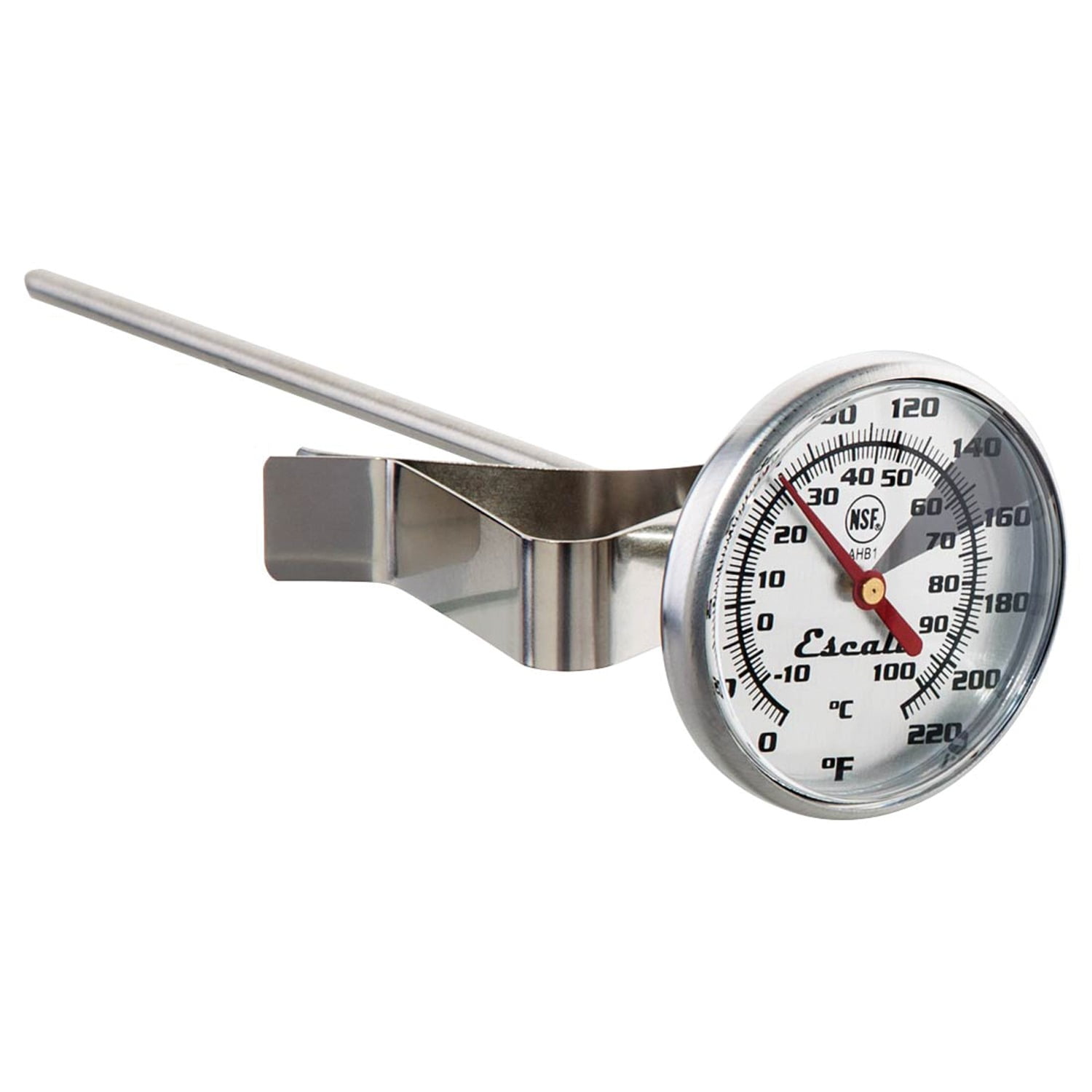 Escali AH1 NSF Certified ProAccurate Oven Safe Meat Thermometer, Extra  Large Dial, Silver 