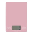 thumbnail image 1 of Escali Arti Glass Food Scale Digital Countertop Kitchen, Baking and Cooking Scale with Large Display, 15-Pound Capacity, 9" x 6.5" x .75", Classic Pink, 1 of 5