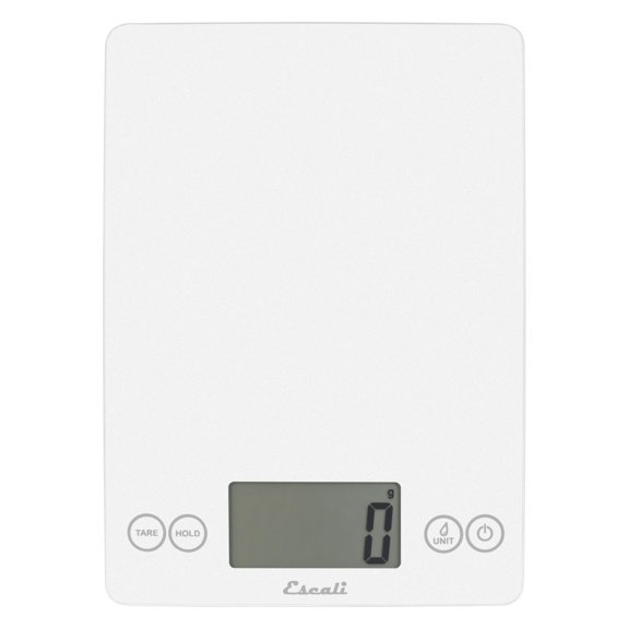 Escali Arti Digital Food Scale, Multi-Functional Kitchen Appliance, Precise Weight Measuring and Portion Control, Baking and Cooking Made Simple, Tempered Glass, Frost White Y101