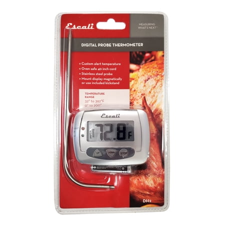 Digital Thermometer With Probe 32f To 392f (0c To 200c) Escali