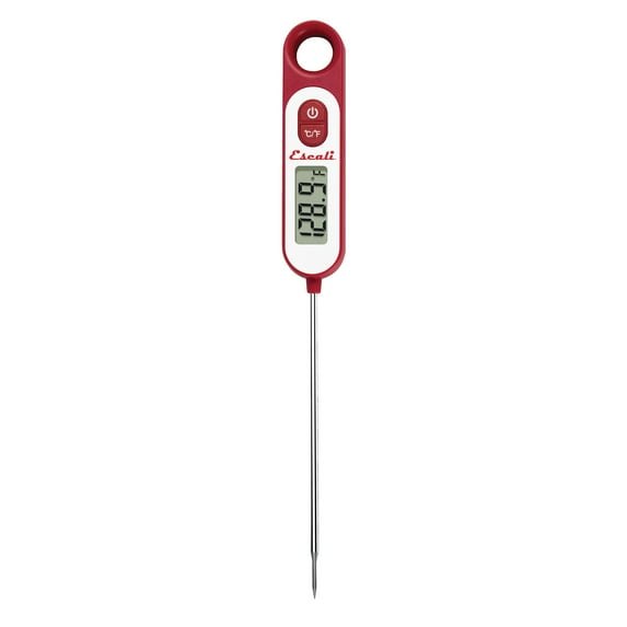 Escali DH9-R Digital 5.6-In. Stainless Steel Long-Stem Plastic Food Thermometer (Red)