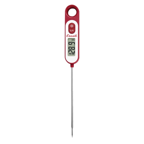 Escali DH9-R Digital 5.6-In. Stainless Steel Long-Stem Plastic Food Thermometer (Red)