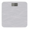thumbnail image 1 of Escali Digital Glass Bath Scale for Body Weight, Bathroom Body Scale, High Capacity of 400 lb, Battery Included, Grey Waves, 1 of 6