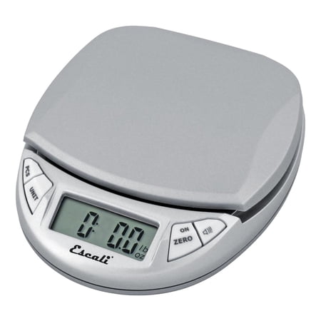Escali Pico N115S Kitchen, Office Scale, Tare Functionality, Compact Design, LCD Digital Display, 11lb Capacity, Silver/Grey