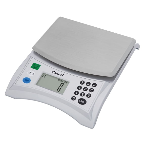 Escali Pana V136 Large Volume Measuring Kitchen/Baking/Cooking Scale, Preprogrammed With Over 150 Ingredients, LCD Digital Display, 13lb Capacity