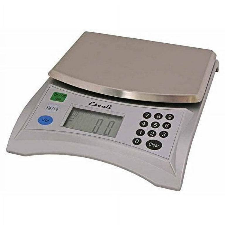 Escali Pana V136 Large Volume Measuring Kitchen/Baking/Cooking Scale,  Preprogrammed with Over 500 Ingredients, LCD Digital Display, 13lb  Capacity
