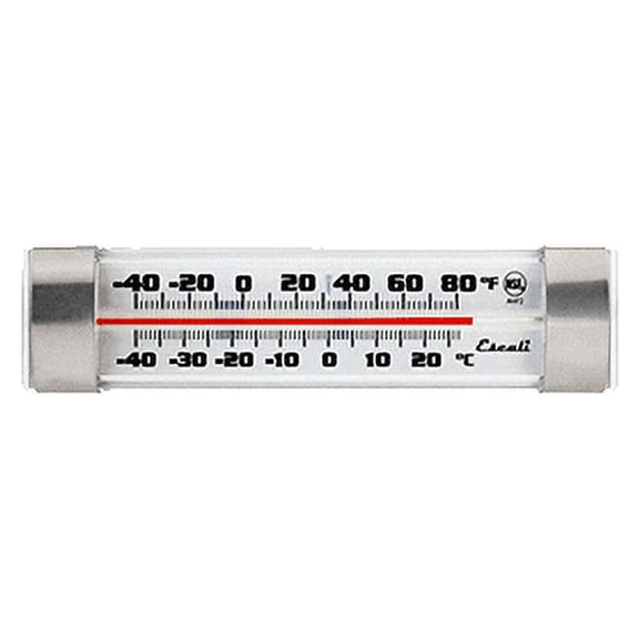 Escali Refrigerator/Freezer Thermometer, -40 - 80F, 3/4"H x 1-1/4"W x 4-3/4"D