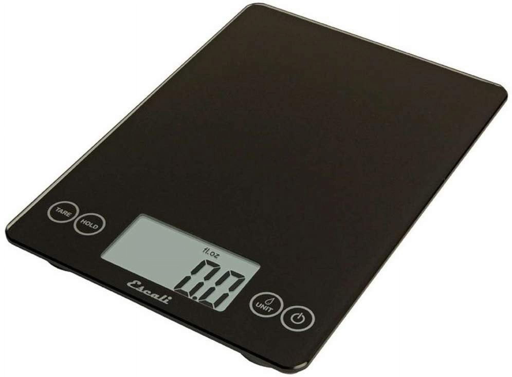 Escali SCDG15BK Arti 15 Pound Ink Black Digital Kitchen Scale