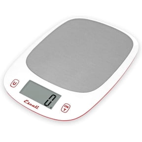 Escali ST115 Kitchen, Spice, Baking, Herb Scale w/Tare Function, LCD Digital Display, 11lb Capacity, Red/White