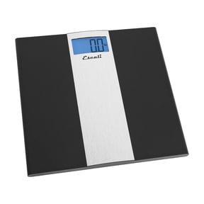 Escali Ultra Slim Digital Bathroom Scale for Body Weight, Bath Scale, High Capacity of 400 lb, Batteries Included