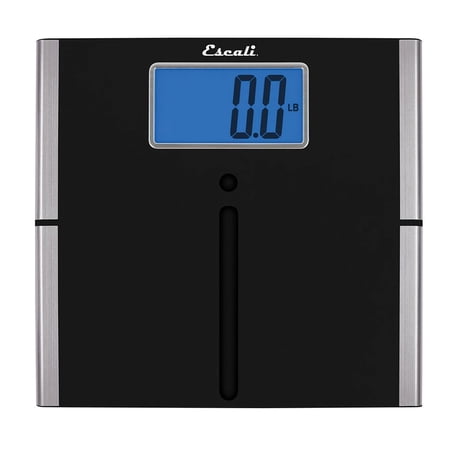 Escali Ultra Slim Easy Read Digital Bathroom Scale for Body Weight with Extra Large Display and High Capacity of 440 lb, Batteries Included