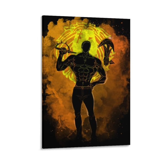Escanor Poster Art Poster Canvas Painting Decor Wall Print Photo Gifts Home Modern Decorative Posters 16x24inch(40x60cm)