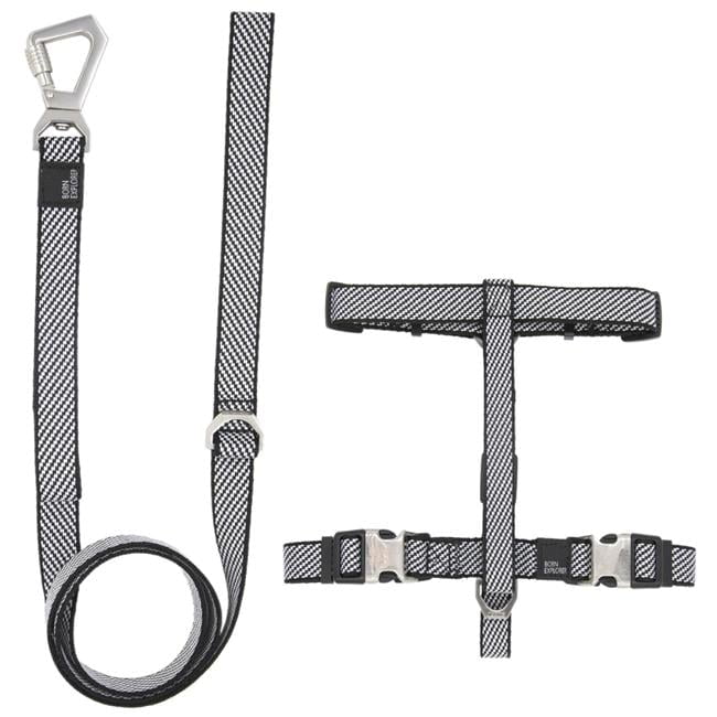 Escapade Outdoor Series 2-in-1 Convertible Dog Leash & Harness, Grey - Small