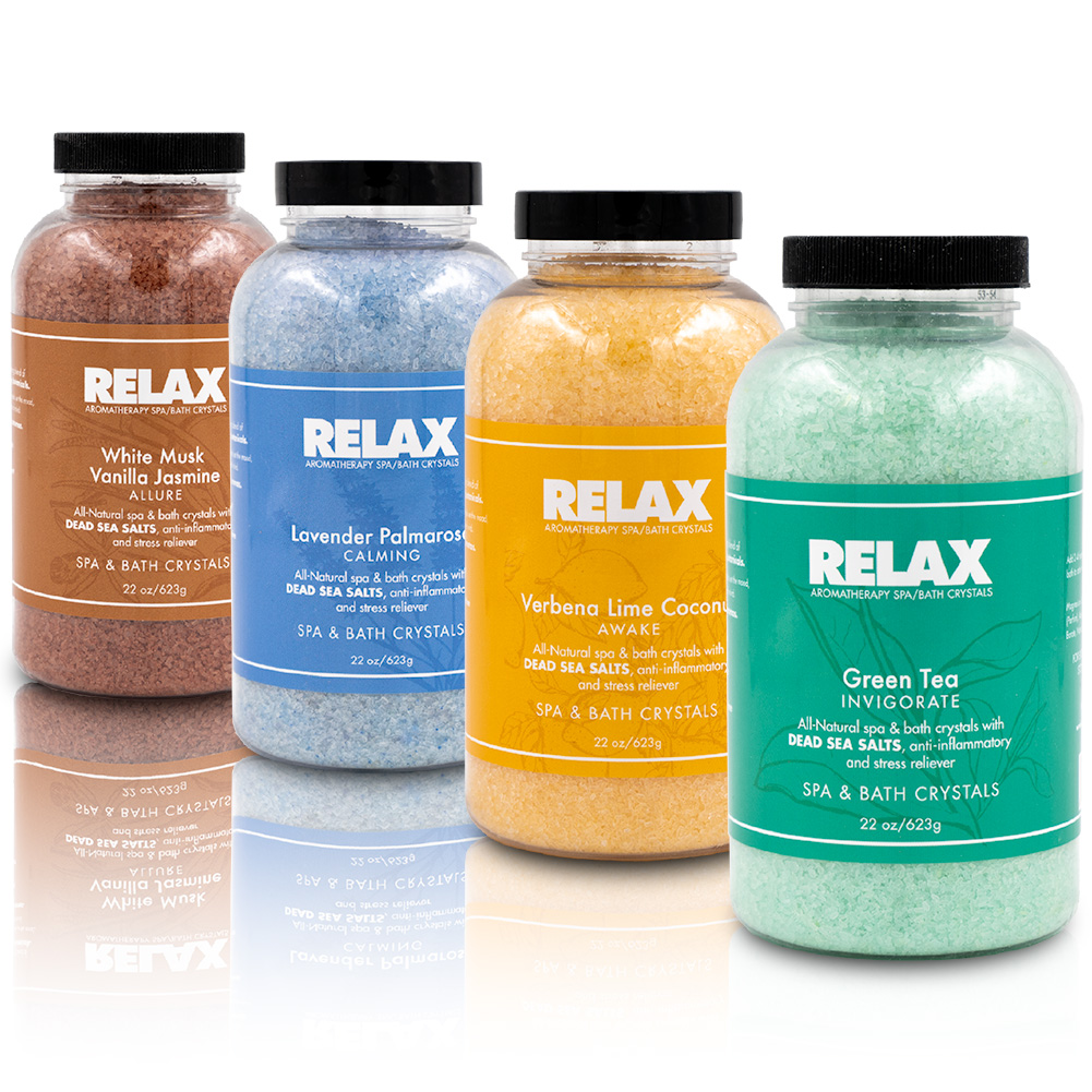 Escape Dead Sea Salt Bath Soak Aromatherapy Crystals Pack of 4 22