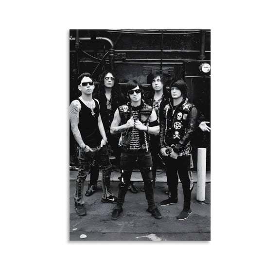 Escape The Fate Art Metallic Rock And Roll Poster Picture Print Wall Art Poster Painting Canvas Posters Artworks Gift Room Aesthetic 16x24inch(40x60cm)