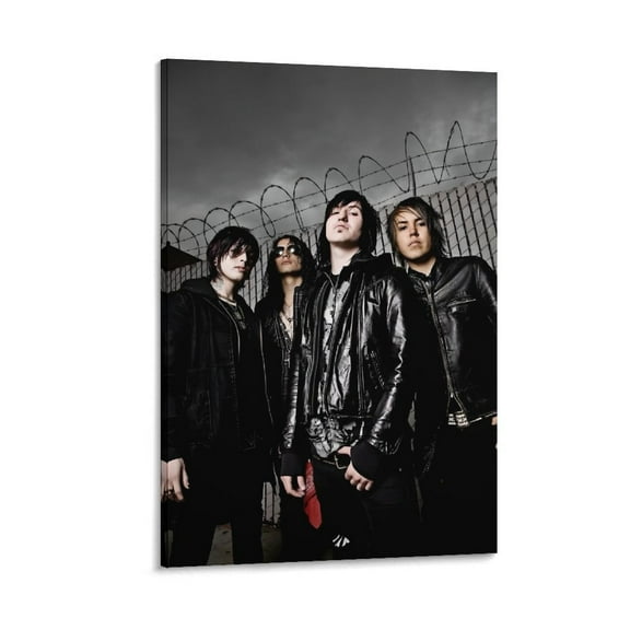 Escape The Fate Metallic Rock And Roll Art Posters Canvas Poster Wall Art Picture Prints Hanging Photo Gift Decor Home Posters Artworks 16x24inch(40x60cm)