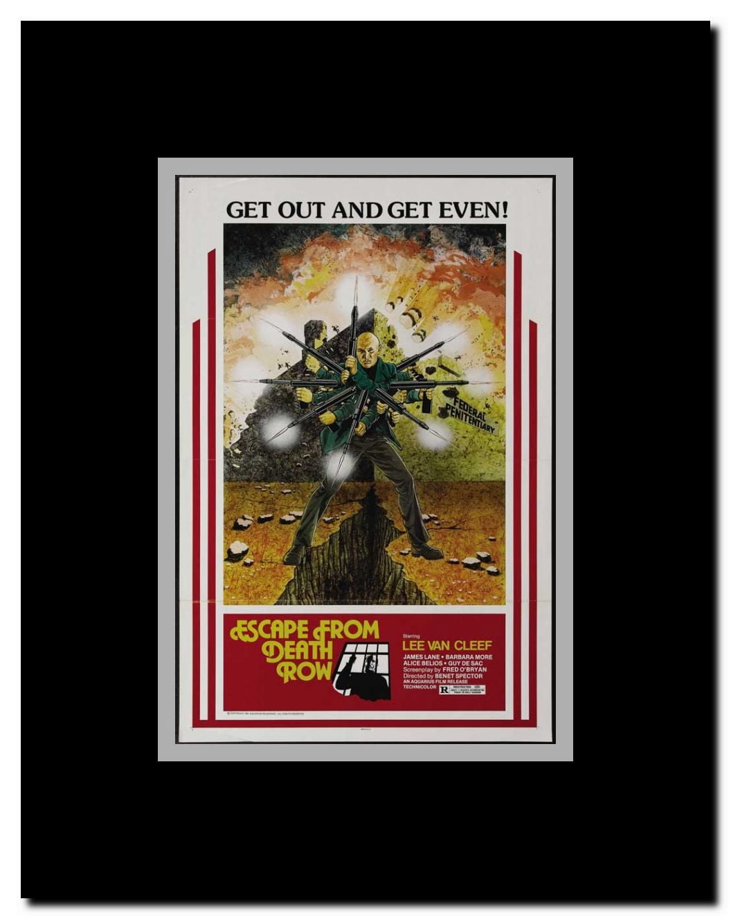 Escape From Death Row Framed Movie Poster