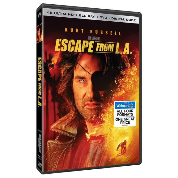 Escape From LA (4K Ultra HD + Blu-Ray + DVD + Digital Copy) (Walmart Exclusive)