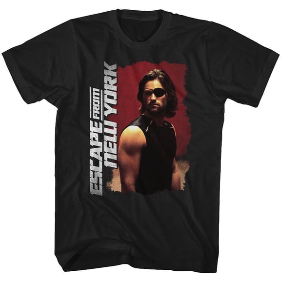 Escape From New York Kurt Russel Pose Black Adult T-Shirt 6Xl