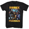 thumbnail image 1 of Escape From New York Snake Collage Black Adult T-Shirt 3Xl, 1 of 2