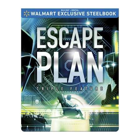 Escape Plan 1-3 Trilogy (Steelbook) (Blu-ray + Digital) Lionsgate Action
