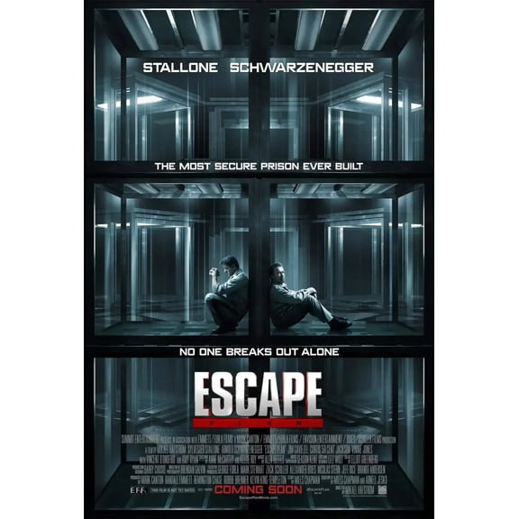 Escape Plan 2013 mini poster Arnold Schwarzenegger Sylvester Stallone