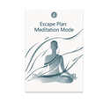 thumbnail image 1 of Escape Plan: Meditation Mode Wall Art - Meditation Enthusiast - 13x19 Poster Print, 1 of 4