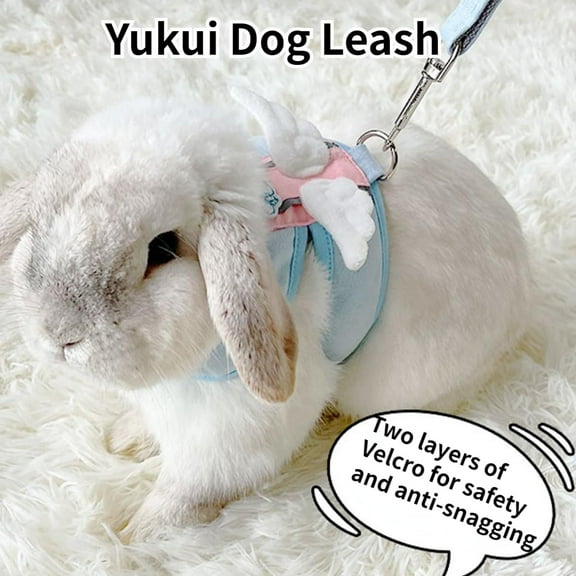 Escape Proof Bunny Harness And Leash Set Adjustable Pet Chest Strap For Walking Running Hiking Camping Outdoor Small Animals