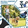 thumbnail image 1 of Escape Proof Dog Harness, No Escape Dog Harness, Adjustable Straps, Heavy Duty Straps, Reflective Dog Leash, Blue, 5Ft in, 1 Set (168 Chars), 1 of 6