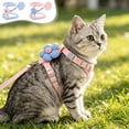 thumbnail image 1 of Escape Proof H Shape Adjustable Cat Harness for Small Dogs, Soft Breathable Polyester Pet Vest with Secure Buckle, Outdoor Walking Travel Safety Gear for Ragdoll Teddy, Topliu, 1 of 6