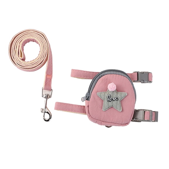 Escape Proof Pet Harness and Leash Set with Star Design for Dogs Cats Adjustable Shoulder Strap