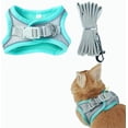 thumbnail image 1 of Escape Proof Rabbit Harness and Leash Set, Breathable Mesh Vest Harness with Reflective Strips for Bunny, Guinea Pig, Ferret, 1 of 9
