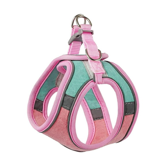 Escape Proof Reflective Pet Harness and Leash Set with Breathable Mesh Design for Cats Rabbits Small Dogs and Pigs Comfortable Outdoor Walking Vest