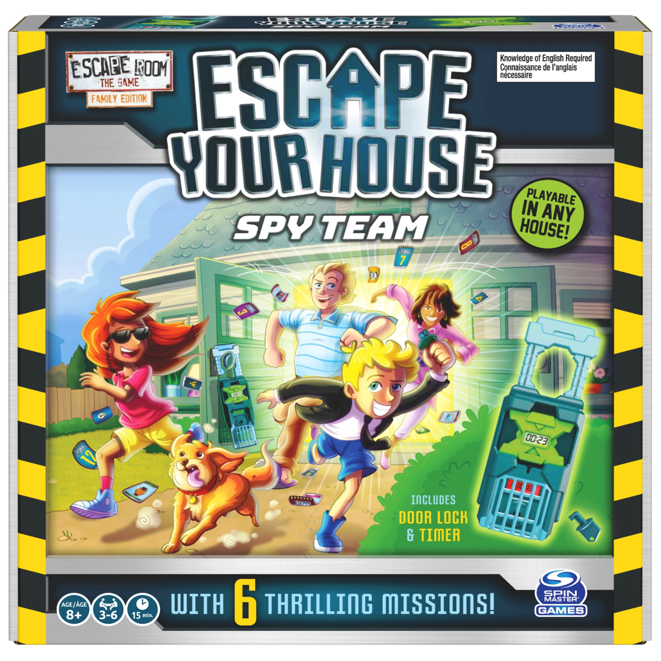 Escape Room The Game, Escape Your House: Spy Team Board Game