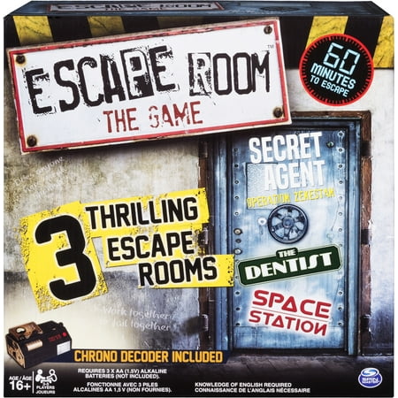 Escape Room The Game with 3 Thrilling Escape Rooms to Play, for Ages 16 and Up (Edition May Vary)