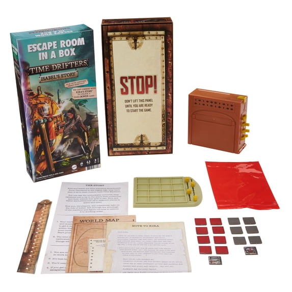Escape Room in a Box: Time Drifters Isabel's Story Game, Mystery with Physical & Paper Puzzles