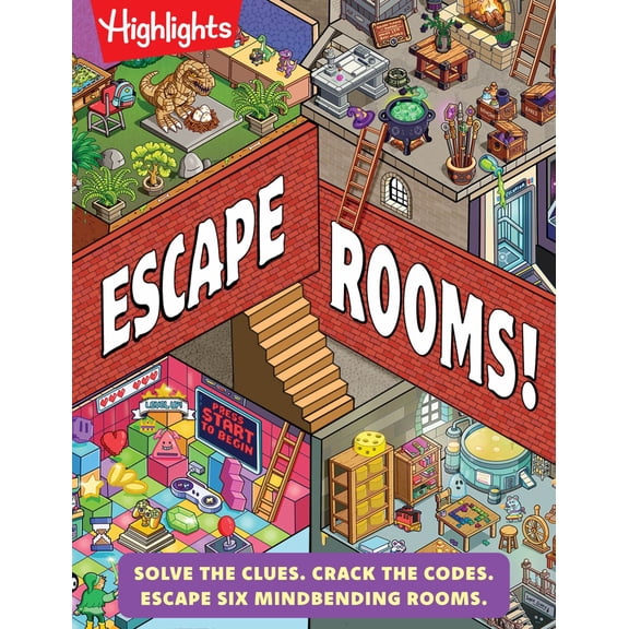 Escape Rooms!: Solve the Clues. Crack the Codes. Escape Six Mind-Bending Rooms: Immersive Escape Room Game with Mysteries and Logic Puzzles for Kids 8-12 (Hardcover)