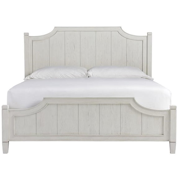 Escape Surfside Wooden Queen Panel Bed in Sandbar Gray Finish