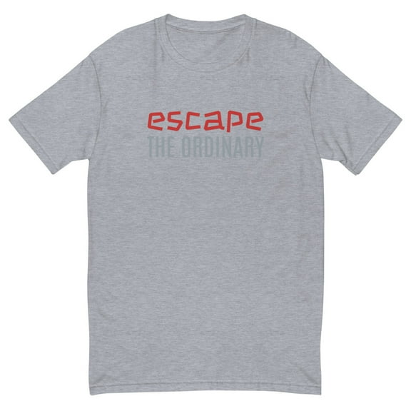 Escape The Ordinary Short Sleeve T-shirt (Heather Grey, M)