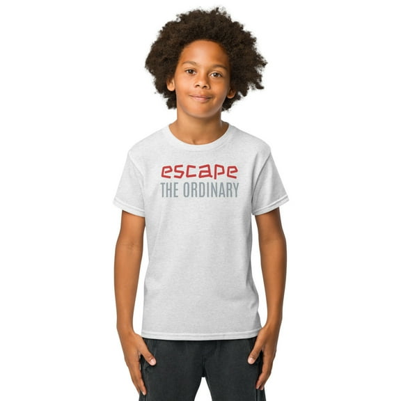 Escape The Ordinary Youth t-shirt (Ash, XL)