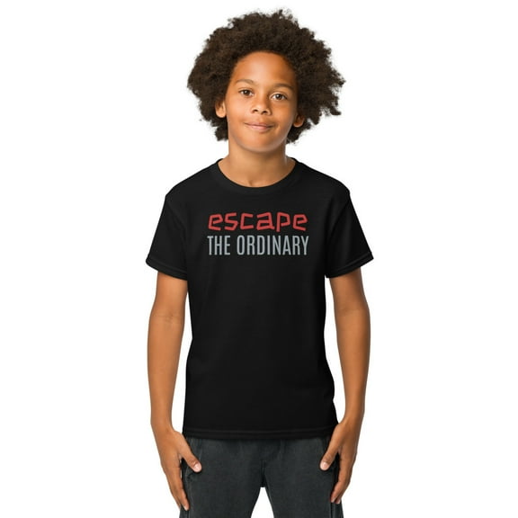 Escape The Ordinary Youth t-shirt (Black, XS)