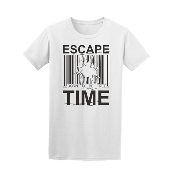 Escape Time Born To Be Free T-Shirt Men -Image by Shutterstock, Male 4X-Large