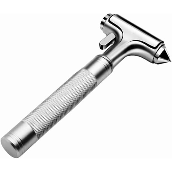 Escape Tools Car Self-help Escape Hammers Window Broken Knocking Glass Artifact Safety Hammers Car Seatbelt Cutters And Window Broken, Silver