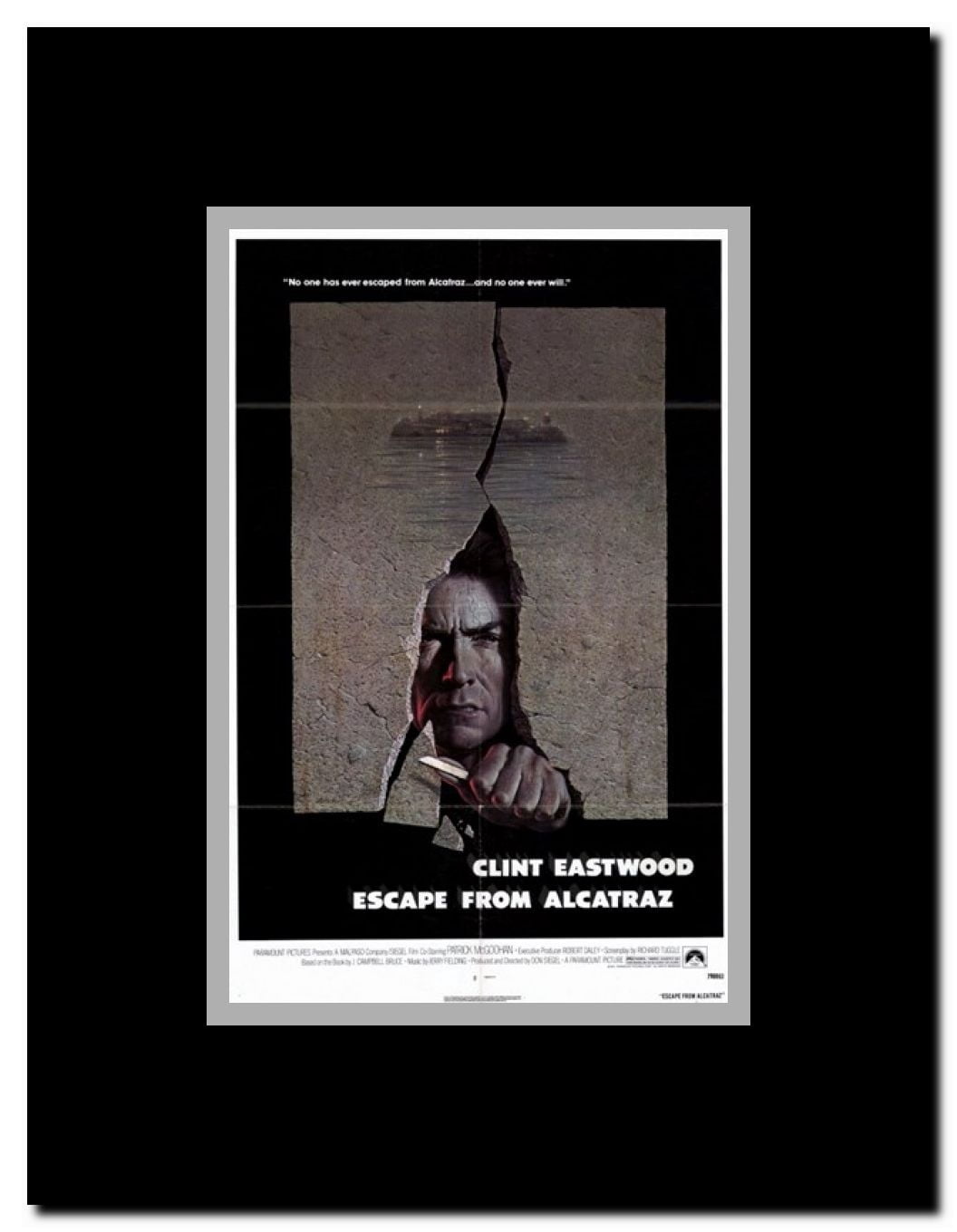 Escape from Alcatraz Framed Movie Poster