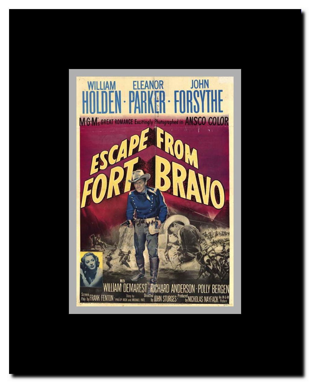 Escape from Fort Bravo Framed Movie Poster
